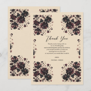 Crème Beige Vintage Shabby Chic Bloemmotief Kaart
