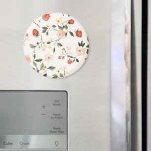 Crème Blush Aardbeien Magneet
