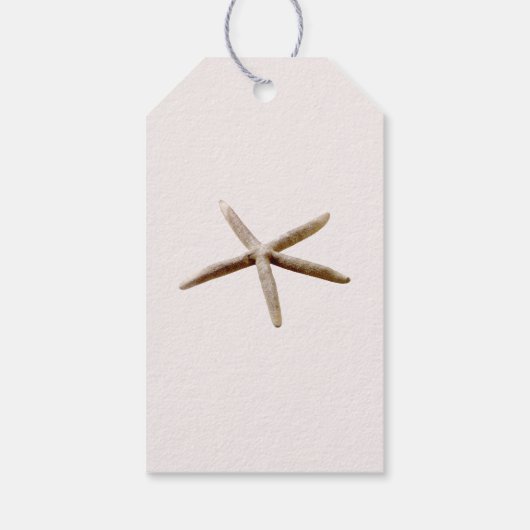 Crème Blush Ocean Zeester Cadeaulabel (Achterkant)