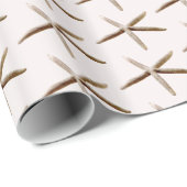 Crème Blush Ocean Zeester Cadeaupapier (Rol Hoek)