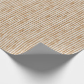 Crème Boom Schors Houten Verjaardag Cadeaupapier (Hoek)