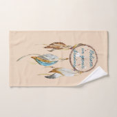 Crème Brown Turquoise Dream Catcher (Serviette à main)