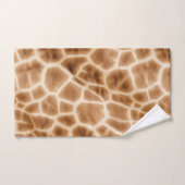 Crème Bruine Giraffe Dierenprint Bad Handdoek (Handdoek)