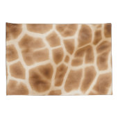 Crème Bruine Giraffe Dierenprint Kussensloop (Achterkant-Rechts)