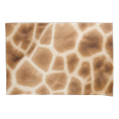 Crème Bruine Giraffe Dierenprint Kussensloop (Voorkant-Links)