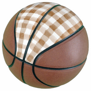 Crème bruine strepen tan ruit basketbal