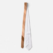 Crème, Café, Brown Color Retro Stripes - Cravate (Dos)