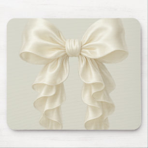 Crème Cascade Ruffle Boog Elegante Luxueuze Meisje Muismat