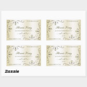 Crème chatoyante Produits Étiquettes Coins Décor O (Feuille)