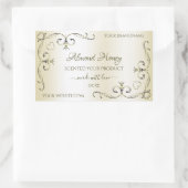 Crème chatoyante Produits Étiquettes Coins Décor O (Sac)