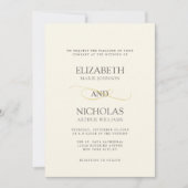 Creme Chic Digitale Uitnodiging sjabloon (Voorkant)