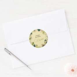 Crème Chic Nepgoud Ronde Sticker