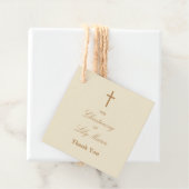 Crème Christening Merci Favoriser les étiquettes (En situation)