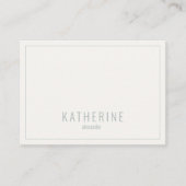 Crème contemporaine et Carte de visite simple Seaf (Devant)