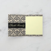Crème Damas ~ Cartes / Invitations (Intérieur)
