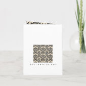 Crème Damas ~ Cartes / Invitations (Dos)