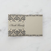 Crème Damask ~ Carte / Invitations (Intérieur)