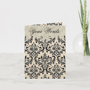 Crème Damask ~ Carte / Invitations