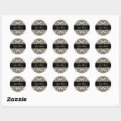 Crème Damask ~ Stickers (Feuille)