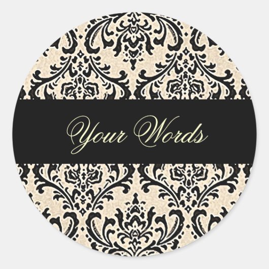 Crème Damask ~ Stickers (Devant)