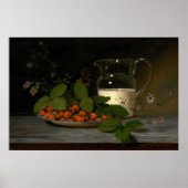 Crème de fraises Raphaelle Peale Poster d'art (Devant)