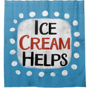Crème de glace aide le rideau de douche