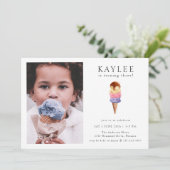 Crème de glace Anniversaire Fête Photo Invitation (Debout devant)