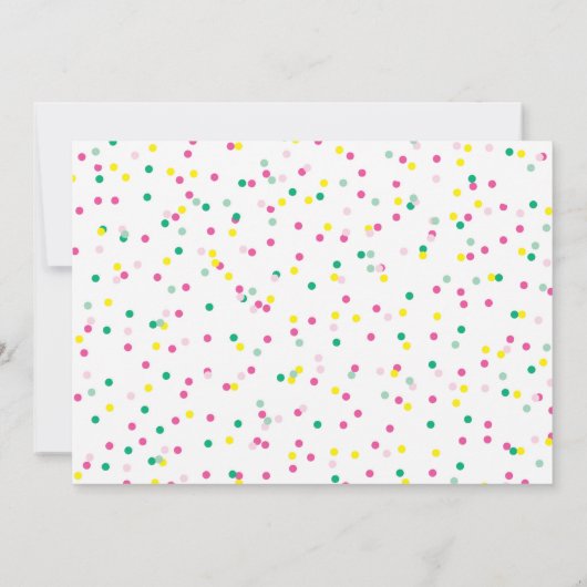 Crème de glace Anniversaire Invitation été (Dos)