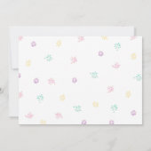 Crème de glace Aquarelle sociale Invitation d'anni (Dos)