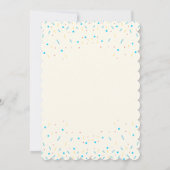 Crème de glace bleue Invitation Anniversaire (Dos)