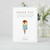 Crème de glace Carte de remerciements d'anniversai (Debout devant)