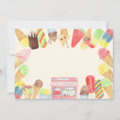 Crème de glace Carte de remerciements d'anniversai (Dos)