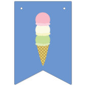 Crème de glace Cone mignonne Bonne Bannière de Bun (Premier drapeau)