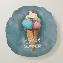 Crème de glace Coussin ronde