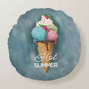 Crème de glace Coussin ronde