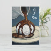 Crème de glace et chocolat : Invitation à la fête  (Debout devant)