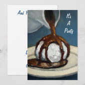 Crème de glace et chocolat : Invitation à la fête  (Devant / Derrière)