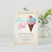 Crème de glace Genre Reveillez Invitation - Petite (Debout devant)