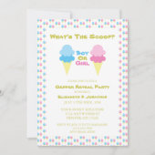 Crème de glace Genre Révéler Invitation (Devant)