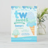 Crème de glace Invitation de fête du 2e anniversai (Debout devant)