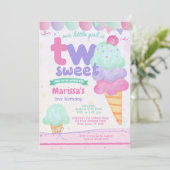 Crème de glace Invitation de fête du 2e anniversai (Debout devant)