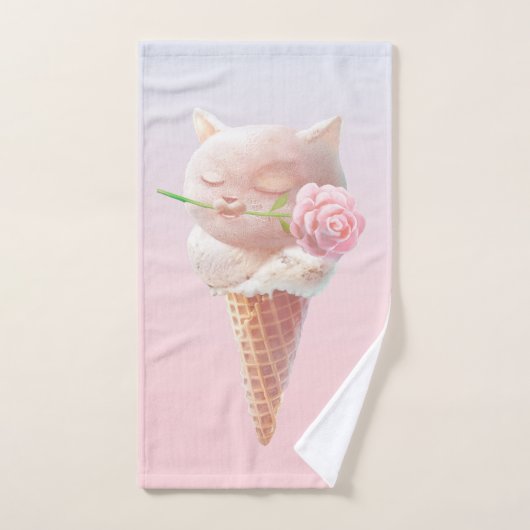 Crème de glace Kitty - Rosy & Dreamy (Serviette à main)
