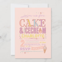 CRÈME DE GLACE SOCIAL ANNIVERSAIRE invitation