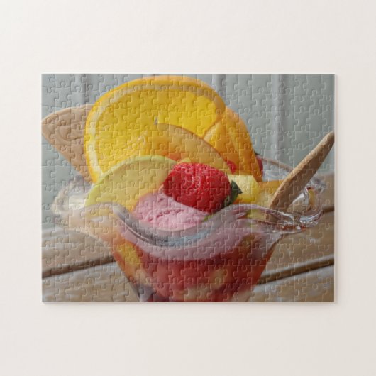 Crème de glace Sundae puzzle photo (Horizontal)