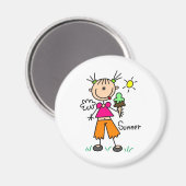 Crème De Glace Sur Un Aimant De Jour D'Été Chaud (Recto/Verso)