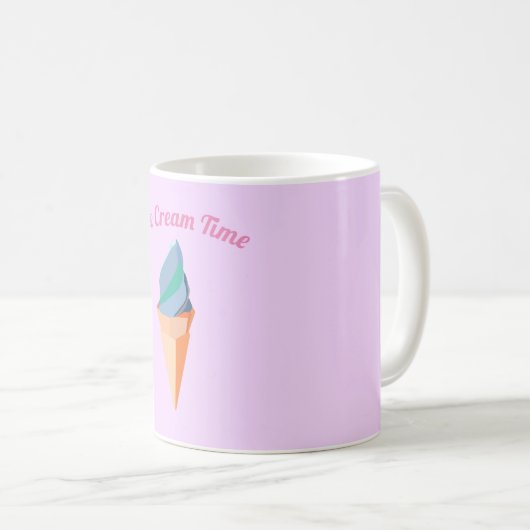 Crème de glace Temps Mug rose (Devant droit)