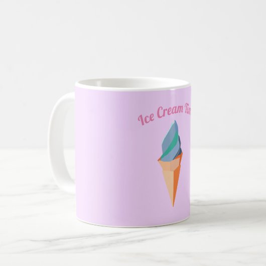 Crème de glace Temps Mug rose (Devant gauche)