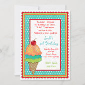 Crème de glace Traite Les Invitations De Garçons D (Devant)