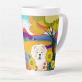CRÈME DE LA CROP Crème Chow Latte Mug (Angle droit)