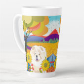 CRÈME DE LA CROP Crème Chow Latte Mug (Angle gauche)